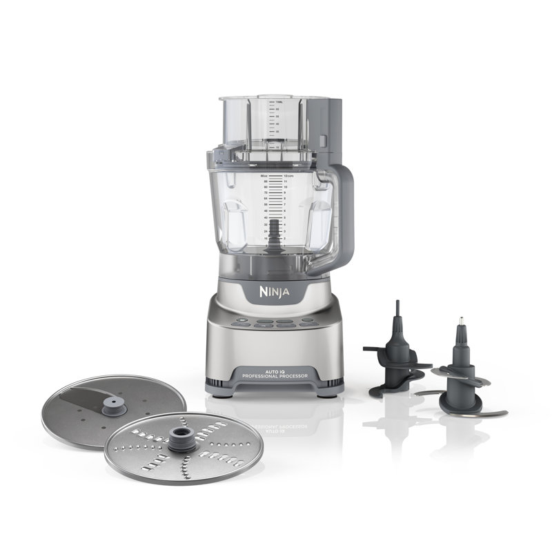 Ninja 12 Cup Professional XL Food Processor with Chopping Slicing Shredding Puree Dough Functions 2 Blades 2 Discs Feed Chute Pusher Reviews Wayfair